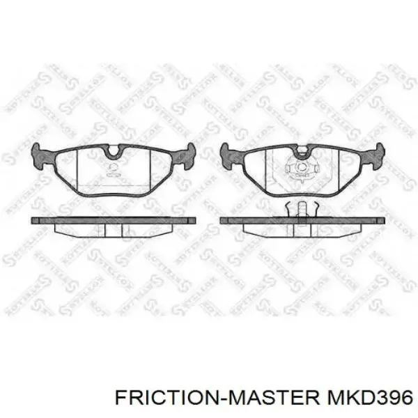 Pastillas de freno traseras MKD396 Friction Master