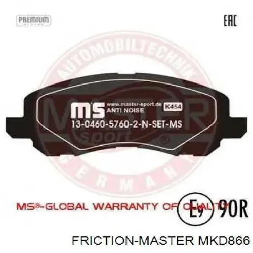 Pastillas de freno MKD866 Friction Master