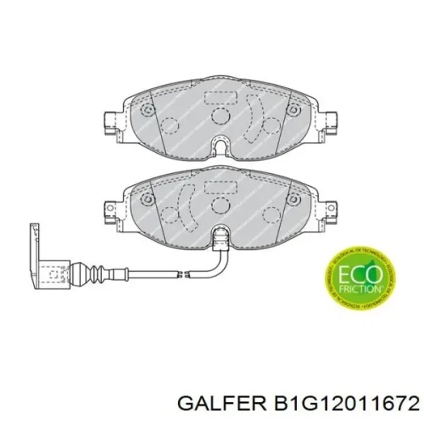 Pastillas de freno delanteras Volkswagen Passat 3G2, CB2