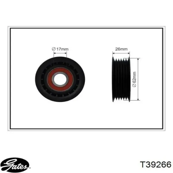 Tensor de correa poli V 331316171342 Magneti Marelli