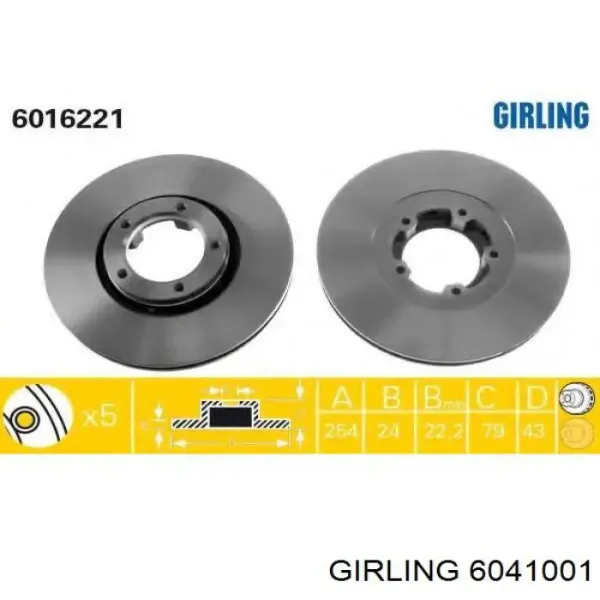 Freno de disco delantero Toyota Celica T16