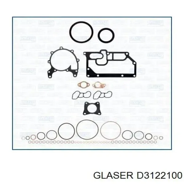 Juego de juntas superiores de motor D3122100 Glaser