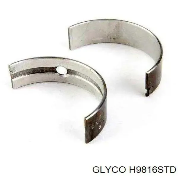Juego de cojinetes de cigüeñal, estándar, STD H9816STD Glyco