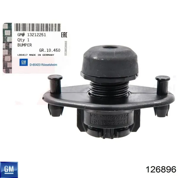 Tope de la tapa del maletero YQ00120480 Peugeot/Citroen