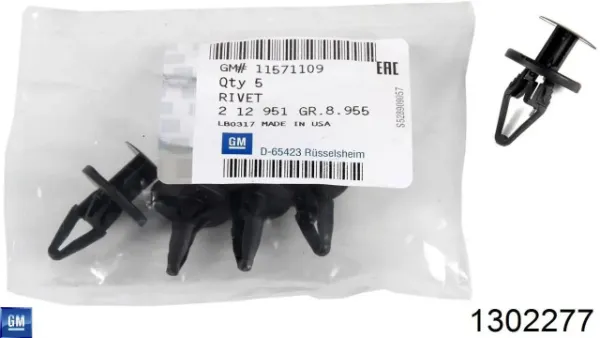 Tubo flexible de aire de sobrealimentación izquierdo 1302277 General Motors