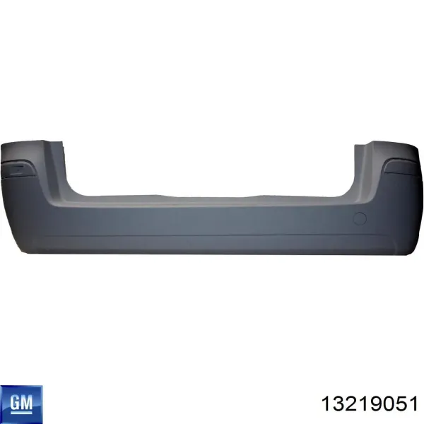Refuerzo parachoques trasero 13219051 General Motors