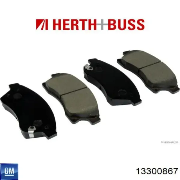 Pastillas de freno traseras 13300867 General Motors
