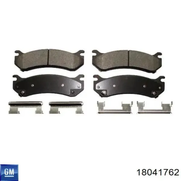 Pastillas de freno traseras 18041762 General Motors