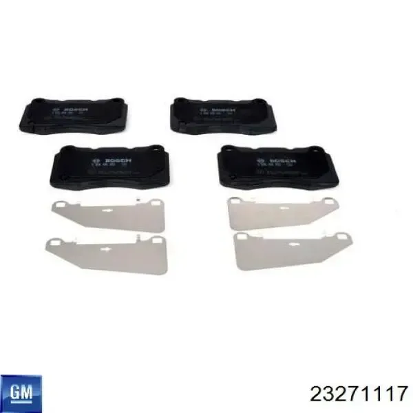 Pastillas de freno 23271117 General Motors