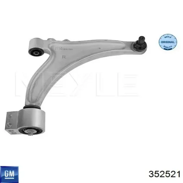 Brazo inferior derecho de la suspensión delantera 352521 General Motors