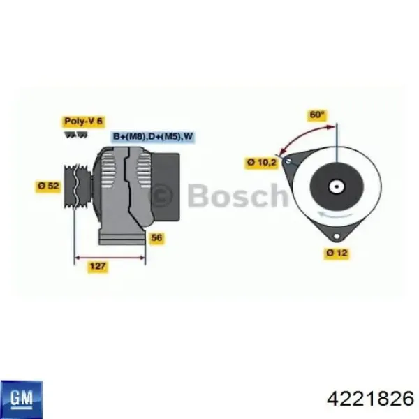 Alternador 8548935 General Motors