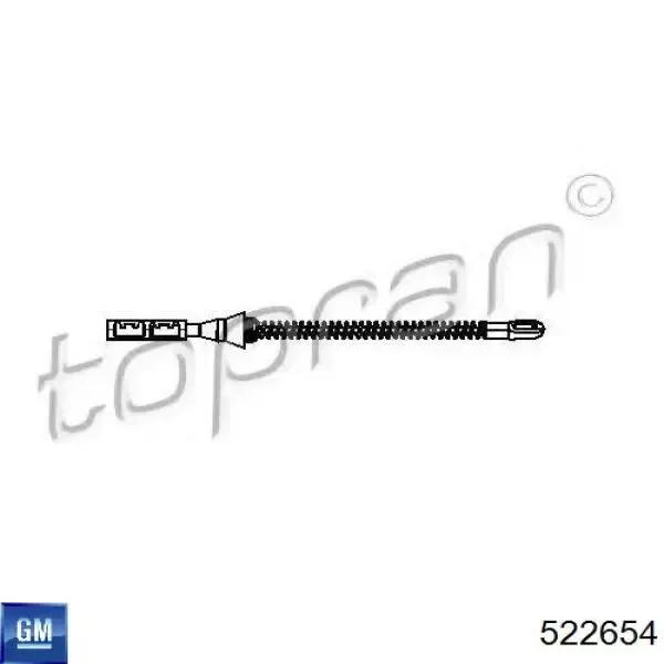 Cable de freno de mano trasero derecho/izquierdo 522654 General Motors