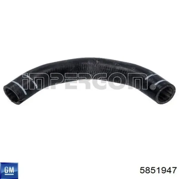 Manguera de radiador EGR, suministro 5851947 General Motors
