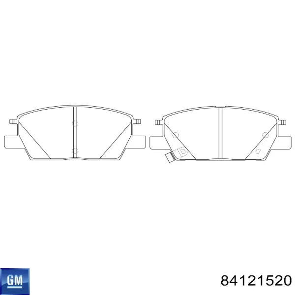 Pastillas de freno 84121520 General Motors