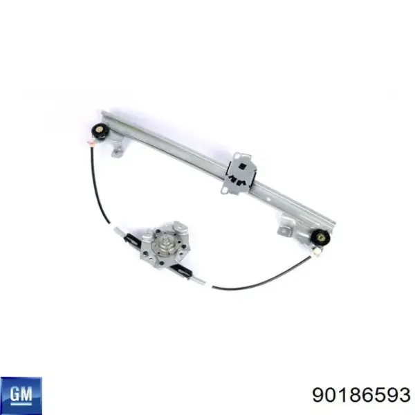 Mecanismo de elevalunas delantero izquierdo 90186593 General Motors