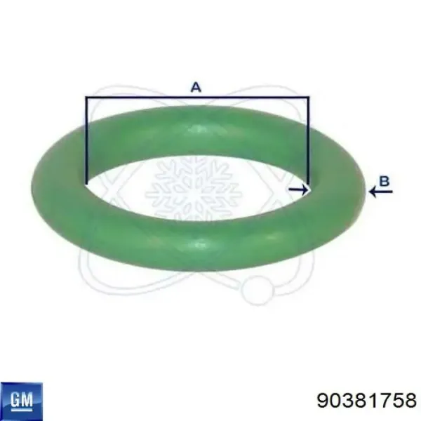 Junta de brida del sistema de refrigeración 90381758 General Motors