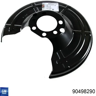 Chapa protectora contra salpicaduras, disco de freno trasero GM 90498290