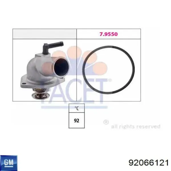 9129998 General Motors Junta termostato