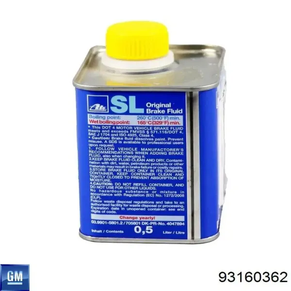 Liquido de frenos 93160362 General Motors