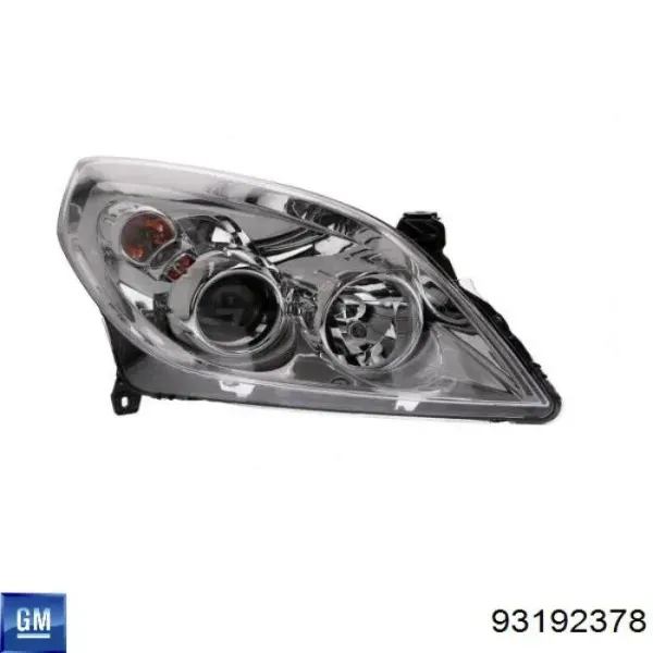 Faro derecho 93192378 General Motors