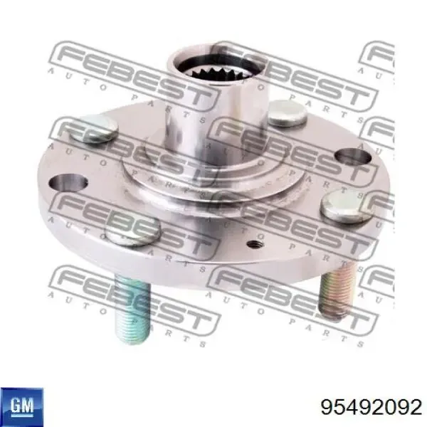 Buje de rueda delantero EBH1033 Akkussan