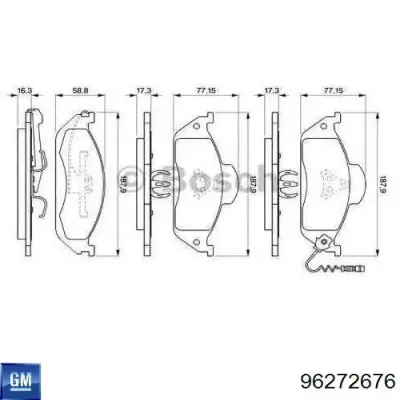 Elemento de regulación, cierre centralizado, puerta delantera izquierda GM 96272676