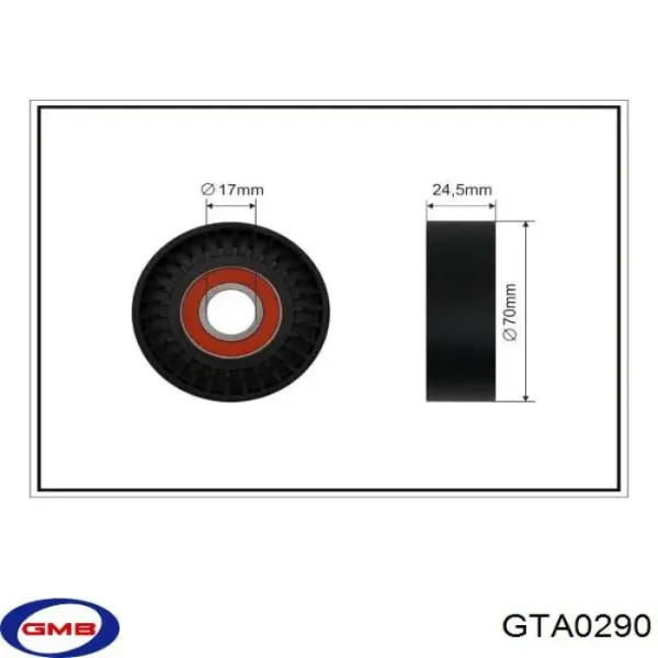 Tensor de correa de alternador GTA0290 GMB