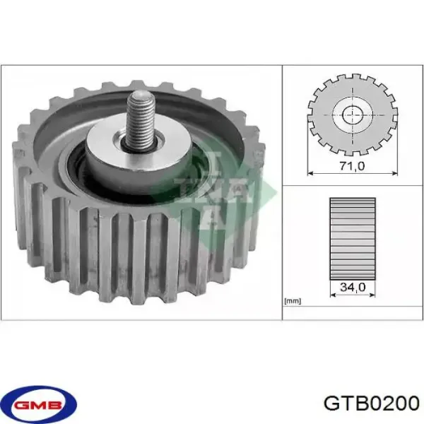 Rodillo, cadena de distribución Volvo S80 2 AS, AR