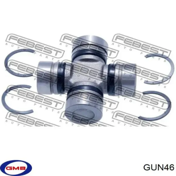 Cruceta del eje de transmisión delantero GUN46 GMB