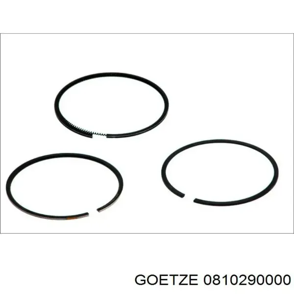 Aros de pistón para 1 cilindro, STD 0810290000 Goetze