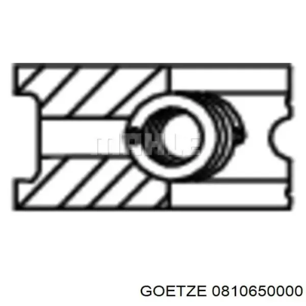 Aros de pistón para 1 cilindro, STD 0810650000 Goetze