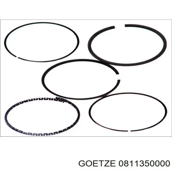 Aros de pistón para 1 cilindro, STD 0811350000 Goetze