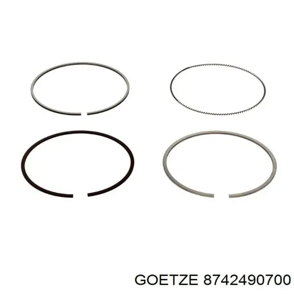 Pistón completo para 1 cilindro, segunda reparación (+0,50 mm) 021PI00125002 Mahle Original