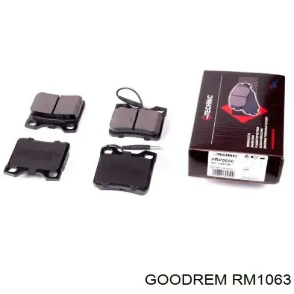 Pastillas de freno traseras RM1063 Goodrem