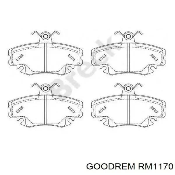 Pastillas de freno RM1170 Goodrem