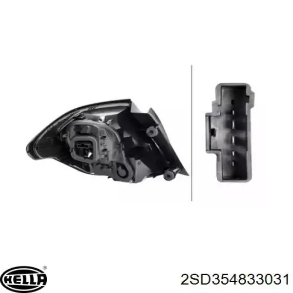 Piloto trasero exterior izquierdo 2021101182 Visteon