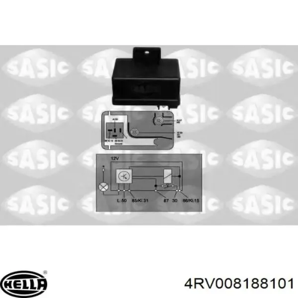 Relé de bujía de precalentamiento Renault 21 B48