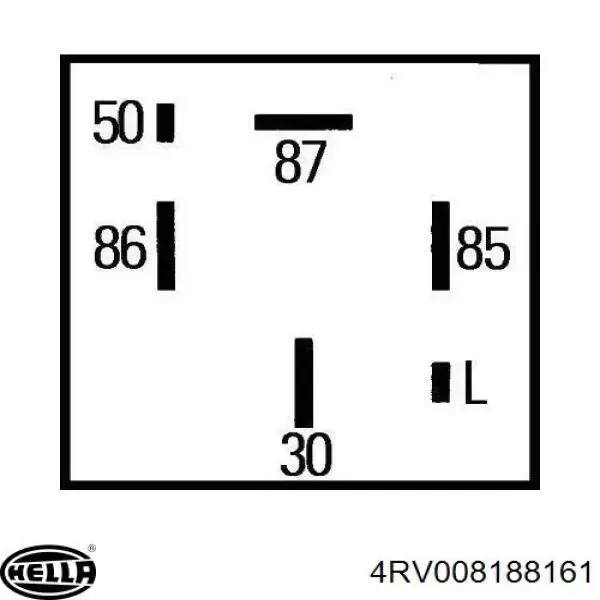 Relé de bujía de precalentamiento Opel Vectra 86, 87