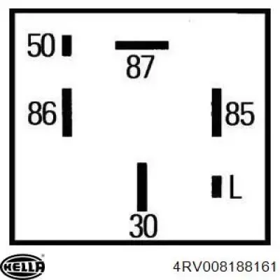 Relé de bujía de precalentamiento Opel Vectra 86, 87