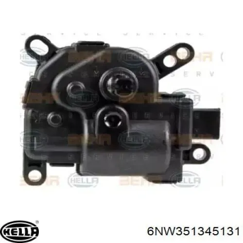 Actuador de compuerta de la calefacción 6NW351345131 HELLA