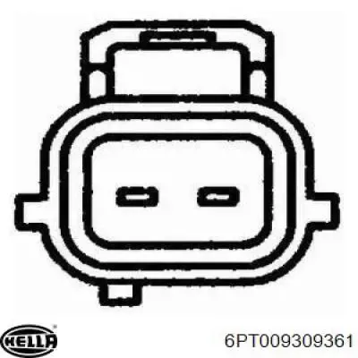 Sensor de temperatura 6PT009309361 HELLA
