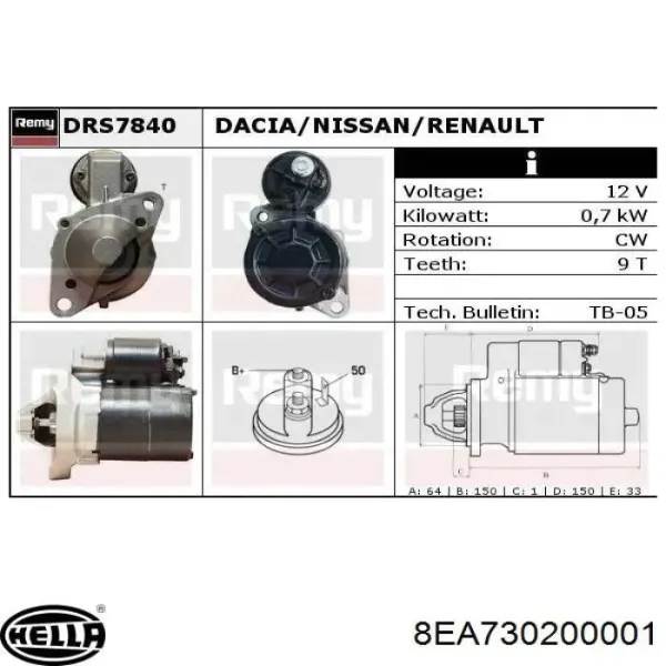 Motor de arranque D7R18 MSG Rebuilding