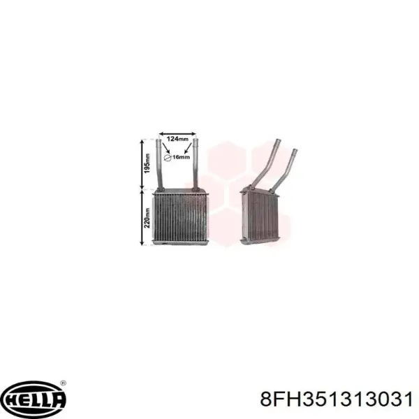 Radiador de calefacción Opel Astra 51, 52, F35, M35