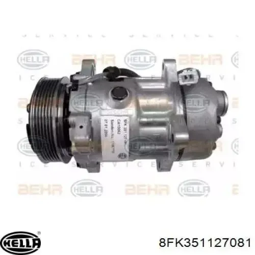 Compresor de aire acondicionado Peugeot 206 2A/C