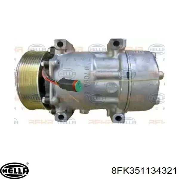 Compresor de aire acondicionado 1888034 Scania
