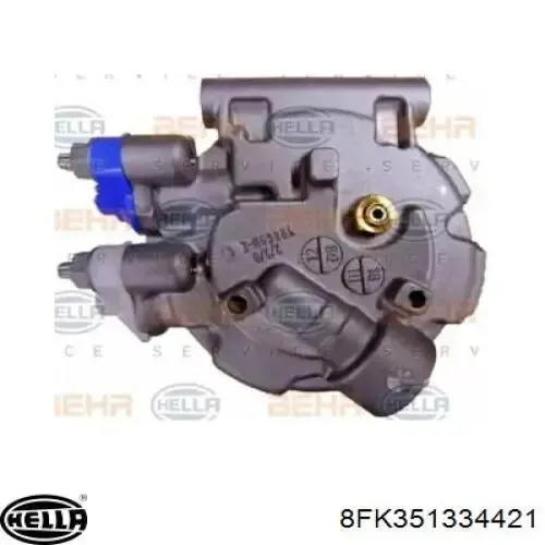 Compresor de aire acondicionado 8FK351334421 HELLA