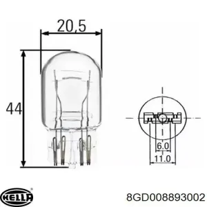 Bombilla 8GD008893002 HELLA