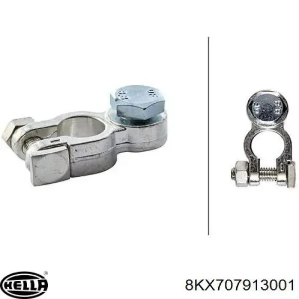 8KX707913001 HELLA Suspension Original OEM Terminal Bateria