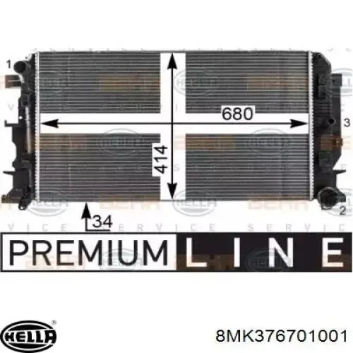 Radiador GT10162 GT-Bergmann