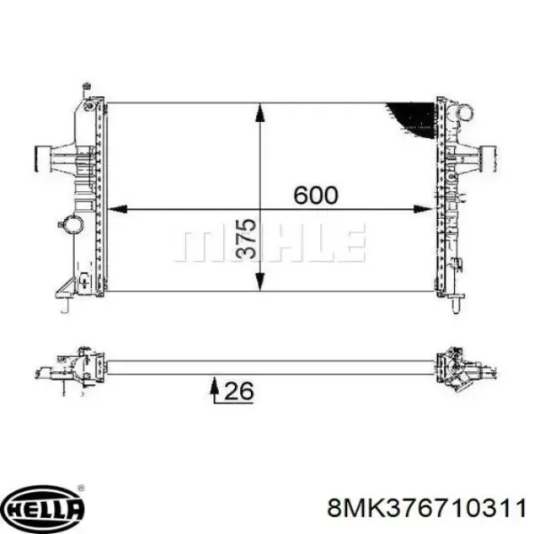 Radiador BM970 Magneti Marelli
